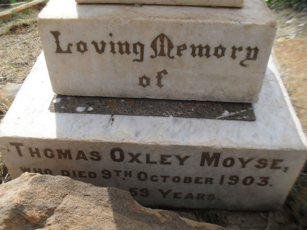 MOYSE Thomas Oxley -1903