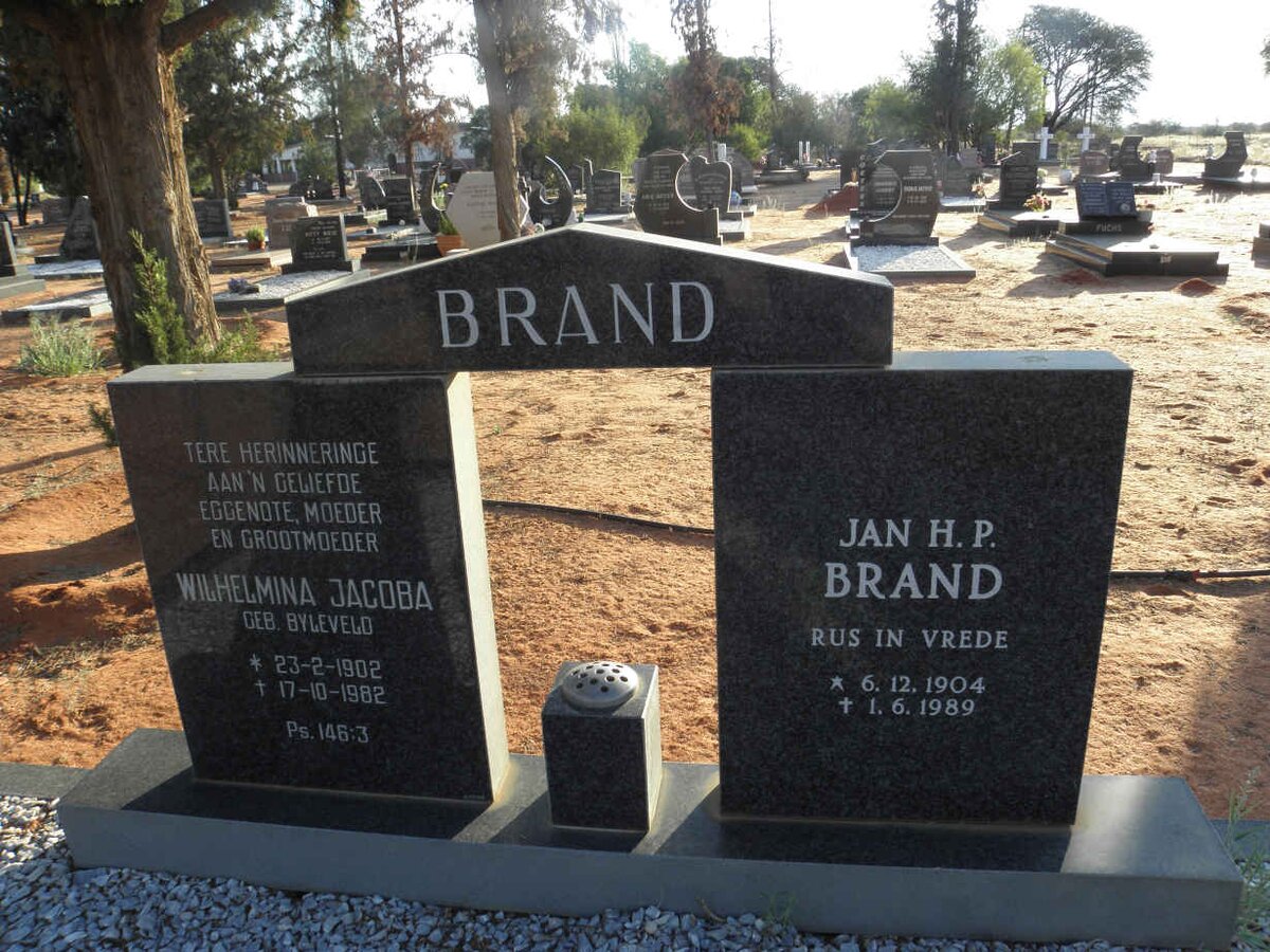 BRAND Jan H.P. 1904-1989 &amp; Wilhelmina Jacoba BYLEVELD 1902-1982