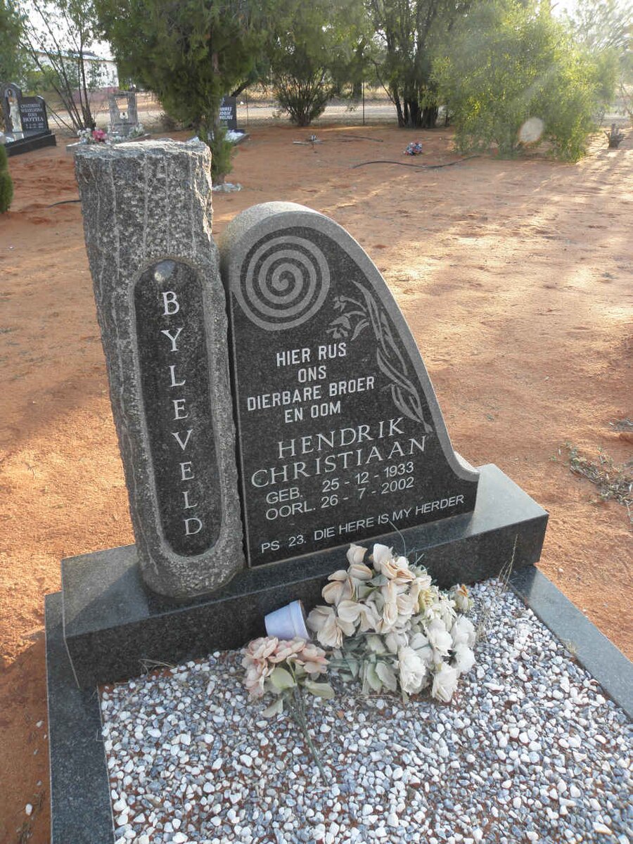 BYLEVELD Hendrik Christiaan 1933-2002