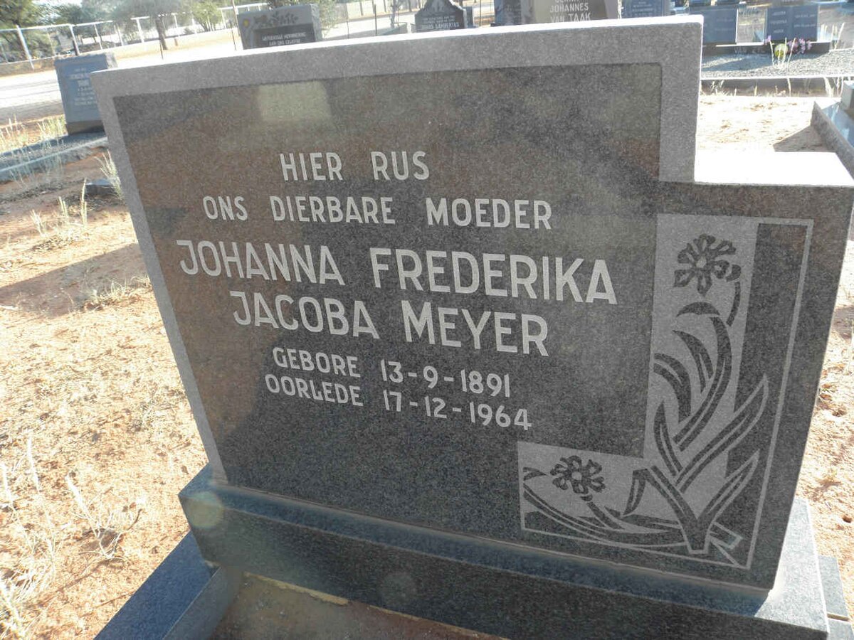MEYER Johanna Frederika Jacoba 1891-1964