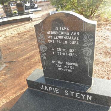 STEYN Japie 1922-1995