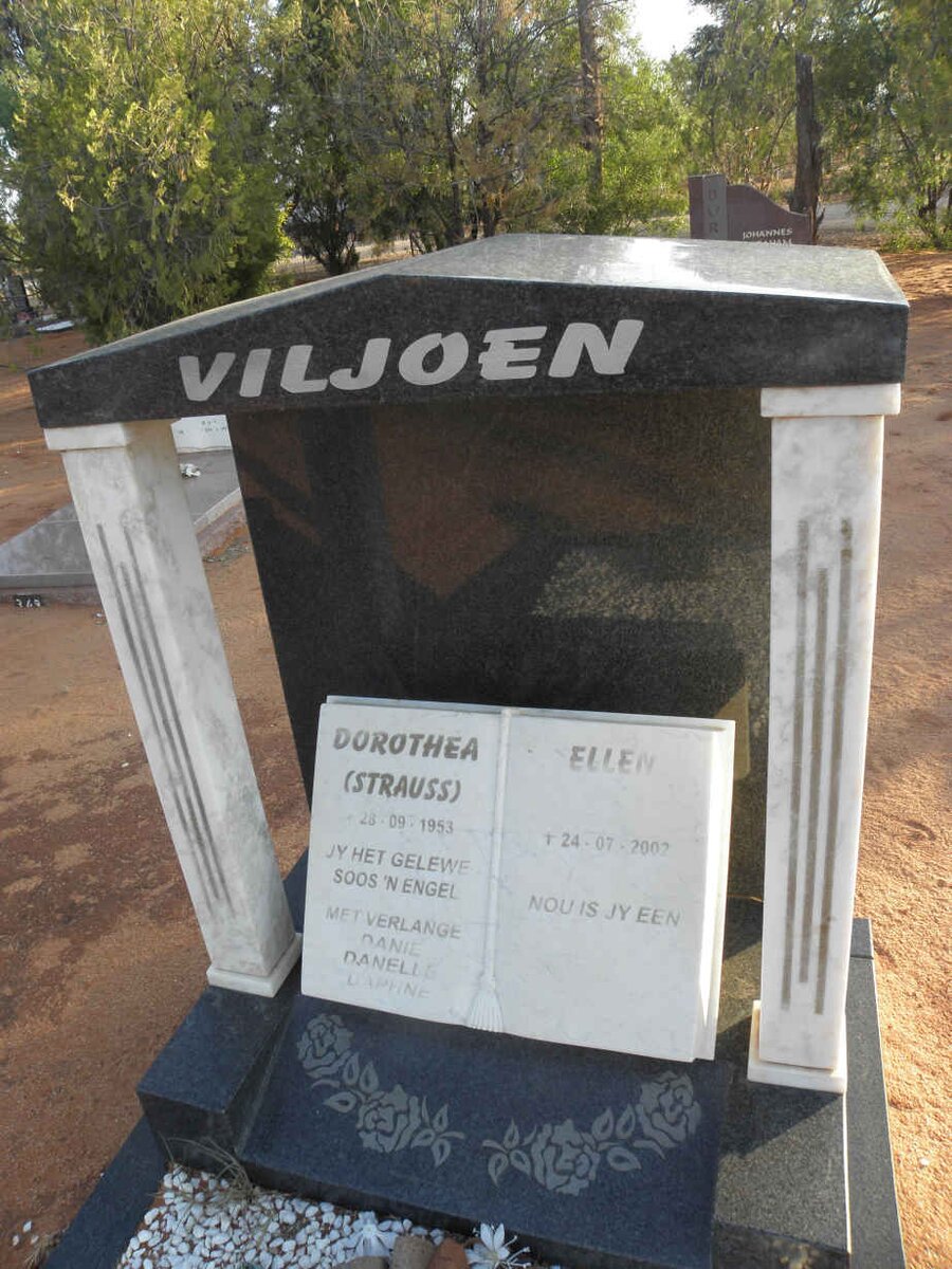 VILJOEN Dorothea Ellen nee STRAUSS 1953-2002