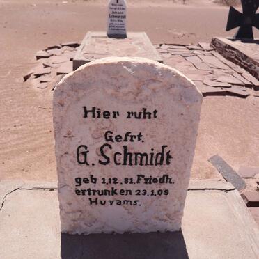 SCHMIDT G. 1881-1909