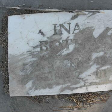 BOTHA Ina 1948-2001
