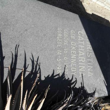 NEL Schalk Willem Burger 1897-1974 &amp; Christina Catharina O'KENNEDY 1907-1981