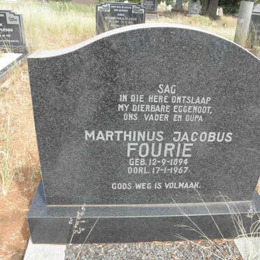 FOURIE Marthinus Jacobus 1894-1967