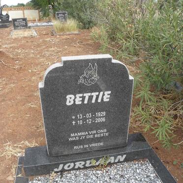 JORDAAN Bettie 1929-2006
