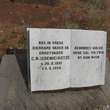 KOTZE C.N. 1881-1958