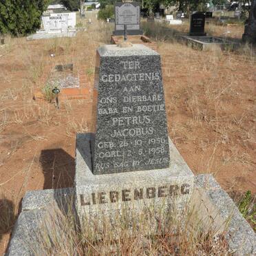 LIEBENBERG Petrus Jacobus 1956-1958