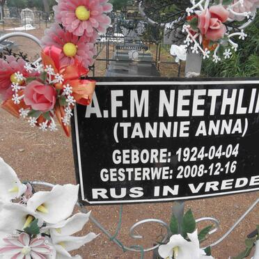 NEETHLING A.F.M. 1924-2008