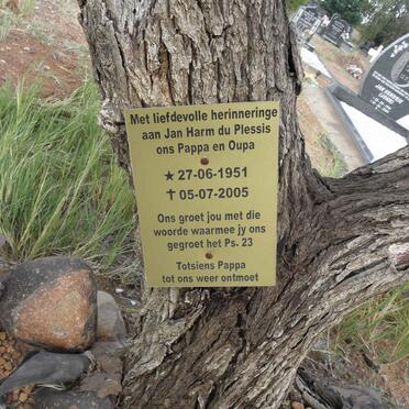 PLESSIS Jan Harm, du 1951-2005