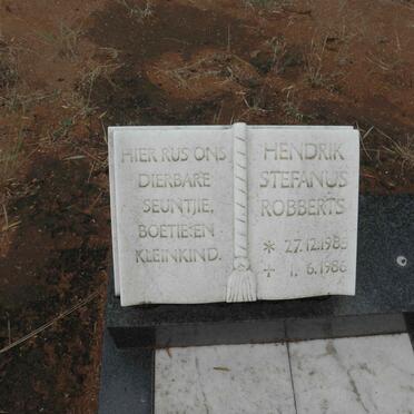 ROBBERTS Hendrik Stefanus 1985-1986
