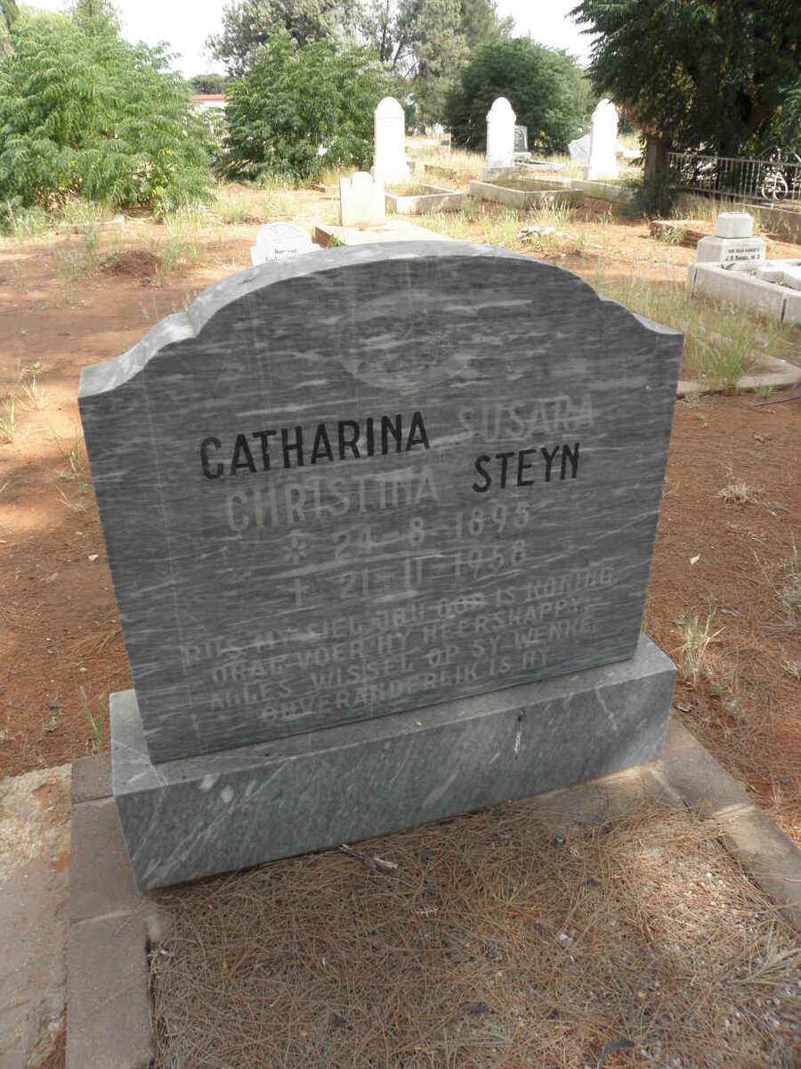 STEYN Catharina Susara Christina 1895-1958