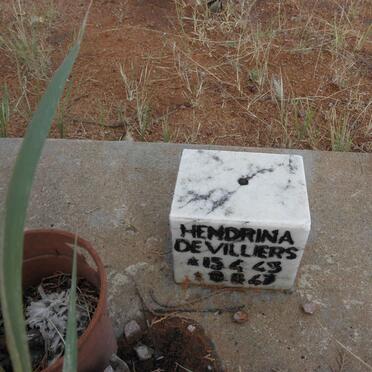 VILLIERS Hendrina, de 1943-1947