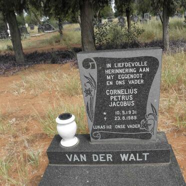 WALT Cornelius Petrus Jacobus, van der 1931-1989