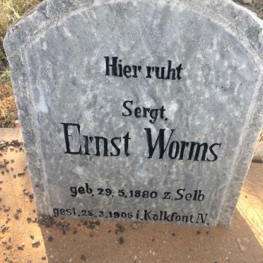 WORMS Ernst 1880-1905