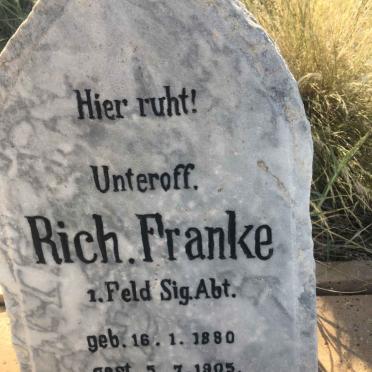 FRANKE Rich. 1880-1905