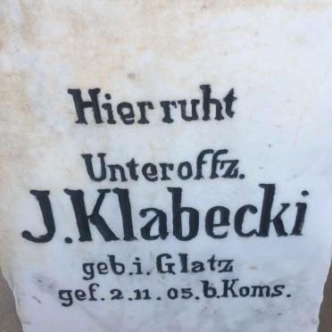 KLABECKI J. -1905