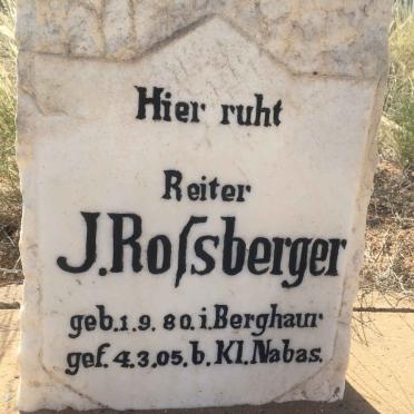 ROSSBERGER J. 1880-1905
