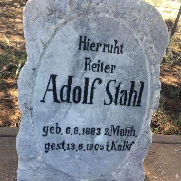 STAHL Adolf 1883-1905