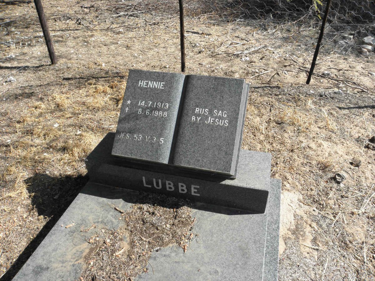 LUBBE Hennie 1913-1988