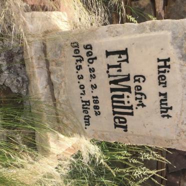 MÜLLER Fr. 1882-1907