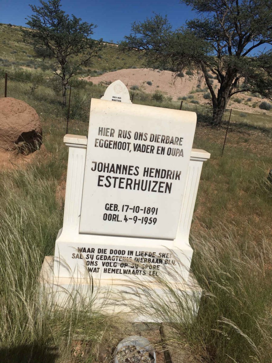 ESTERHUIZEN Johannes Hendrik 1891-1959