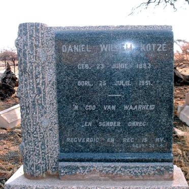 KOTZE Daniel Willem 1883-1951