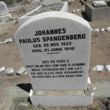 SPANGENBERG Johannes Paulus 1933-1942