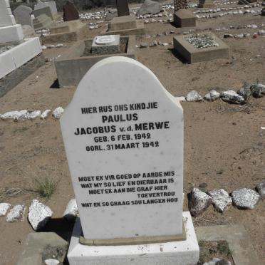 MERWE Paulus Jacobus, v.d. 1942-1942