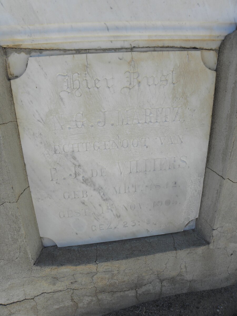 MARITZ N.G.J. 1842-1909