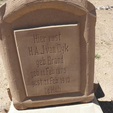 DYK H.A.J., van nee BRAND 1875-1910