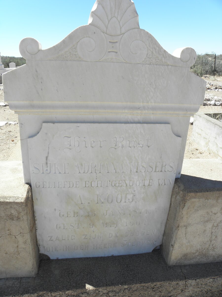 KOOIJ Sijke Adriana nee VISSERS 18??-1904