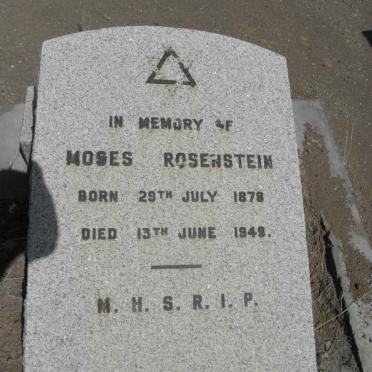 ROSENSTEIN Moses 1878-1943