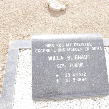 BLIGNAUT Willa nee FOURIE 1912-1994