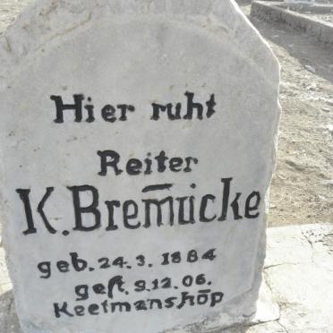 BREMUCKE K. 1884-1906