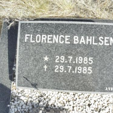 BAHLSEN Florence 1985-1985
