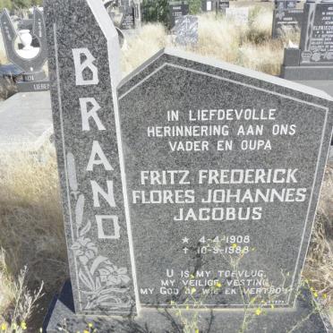 BRAND Fritz Frederick Flores Johannes Jacobus 1908-1988