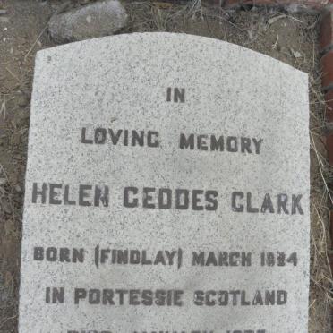 CLARK Helen Geddes 1884-1933