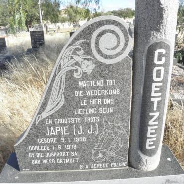 COETZEE J.J. 1958-1978