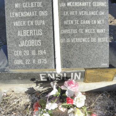 ENSLIN Albertus Jacobus 1914-1979