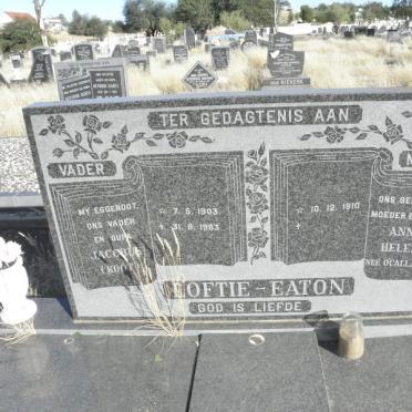 EATON Jacobus, Loftie 1903-1983 &amp; Anna Helena O'CALLAGHAN 1910-