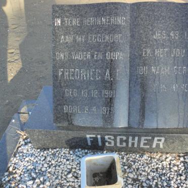 FISCHER Fredriec A.C. 1901-1975