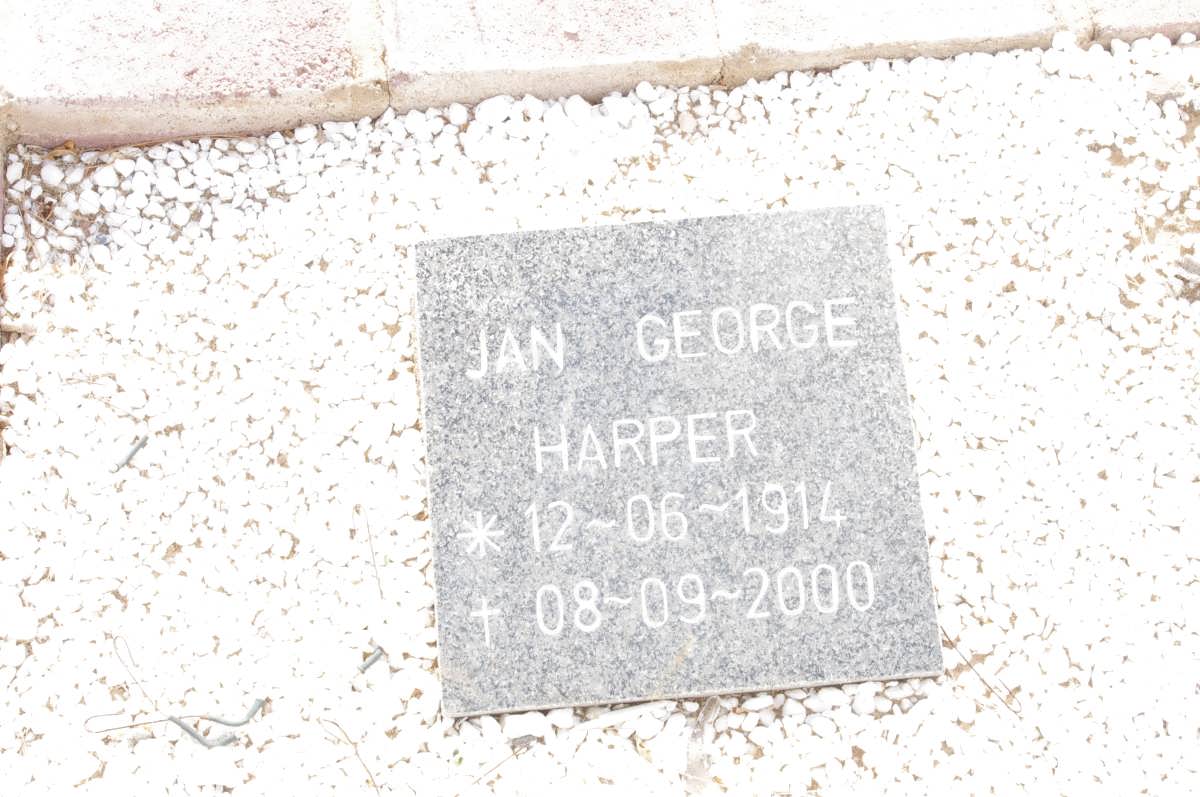 HARPER Jan George 1914-2000