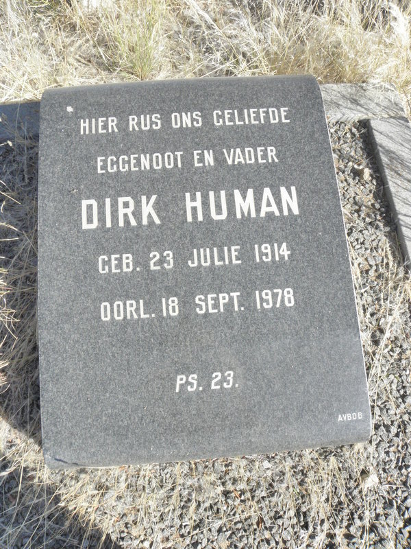 HUMAN Dirk 1914-1978
