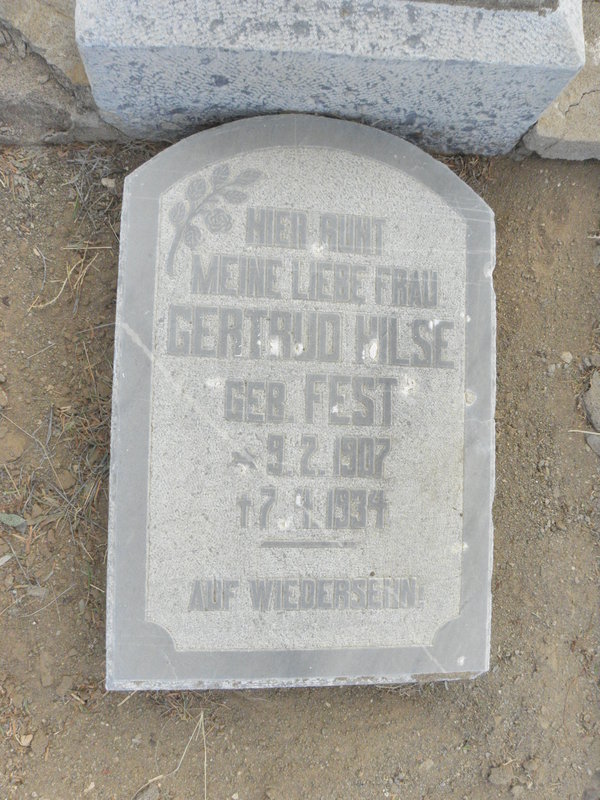 HILSE Gertrud nee FEST 1907-1934