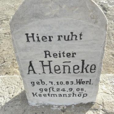 HENEKE A. 1883-1905