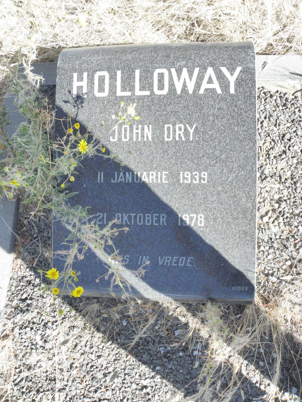 HOLLOWAY John Dry 1939-1978