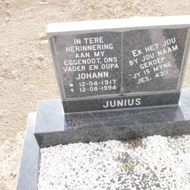 JUNIUS Johann 1917-1994
