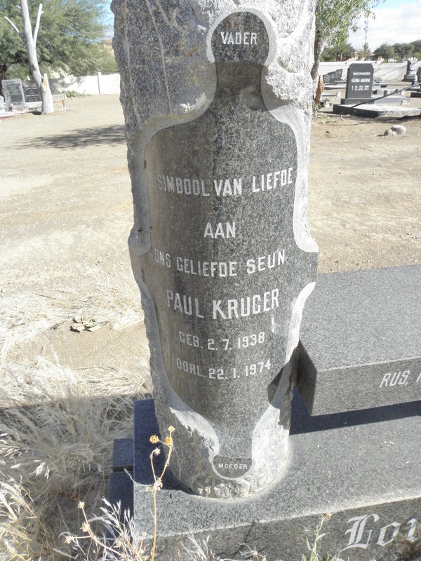 KRUGER Paul 1938-1974